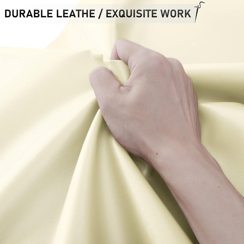 YAFLC Self Adhesive Leather Repair Tape Kit, 4"x 63" Leather Repair Patch for Furniture, Leather Repair Patch for Car seat, Sofas, Couch, Boat Seat Milk White - Image 3